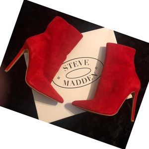 Red booties size 7